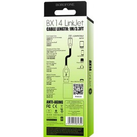 Кабель Micro USB Borofone BX14 3m белый