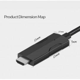 кабель для Apple Lightning / Type-C / Micro HDTV HDMI Mirascreen LD15-3D 4K UHD