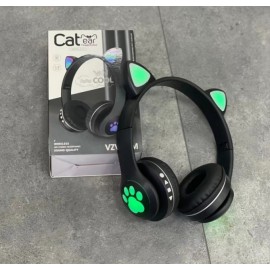 Наушники bluetooth Cat Ear VZV-23M с ушками LED черные
