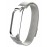 Ремешок металл для фитнес браслета Miband 3 / 4, серебр