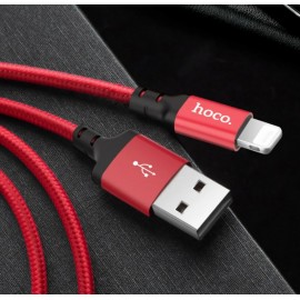 кабель для Apple Lightning USB Hoco X14 2m красный