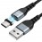 Кабель USB Type-C магнитный Hoco U96 черн