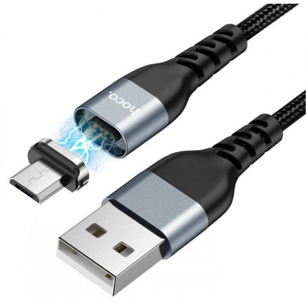 Кабель Micro USB магнитный Hoco U96 черн
