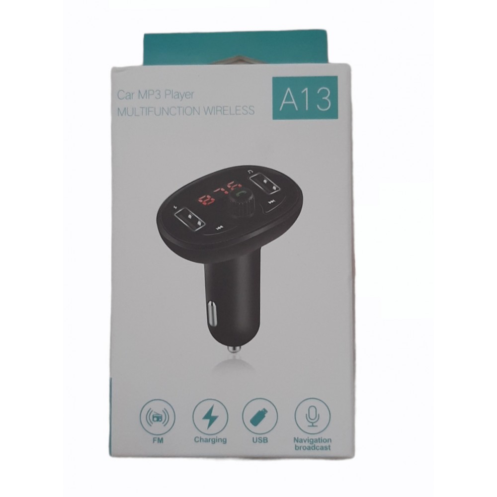 FM модулятор Bluetooth A13 черный