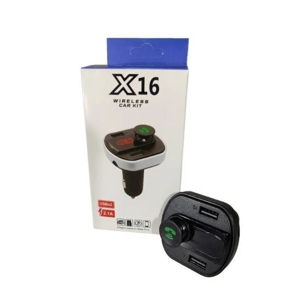 FM модулятор Bluetooth X16 черн