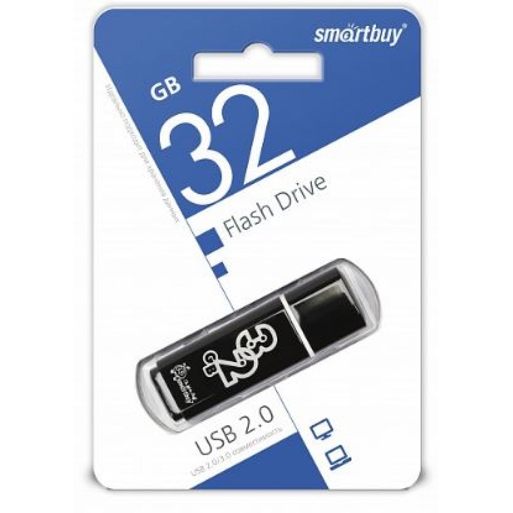 Флешка USB 3.0 32Gb SmartBuy Glossy черная