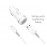 Зарядное автомобильное азу usb 2x Hoco Z27 2.4A + кабель для Apple lightning белый