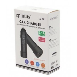 Зарядное автомобильное азу usb Eplutus CU-501 длинное для русских авто серый
