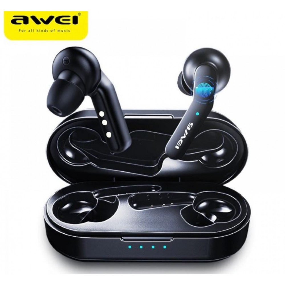 наушники bluetooth Awei T10C TWS черные