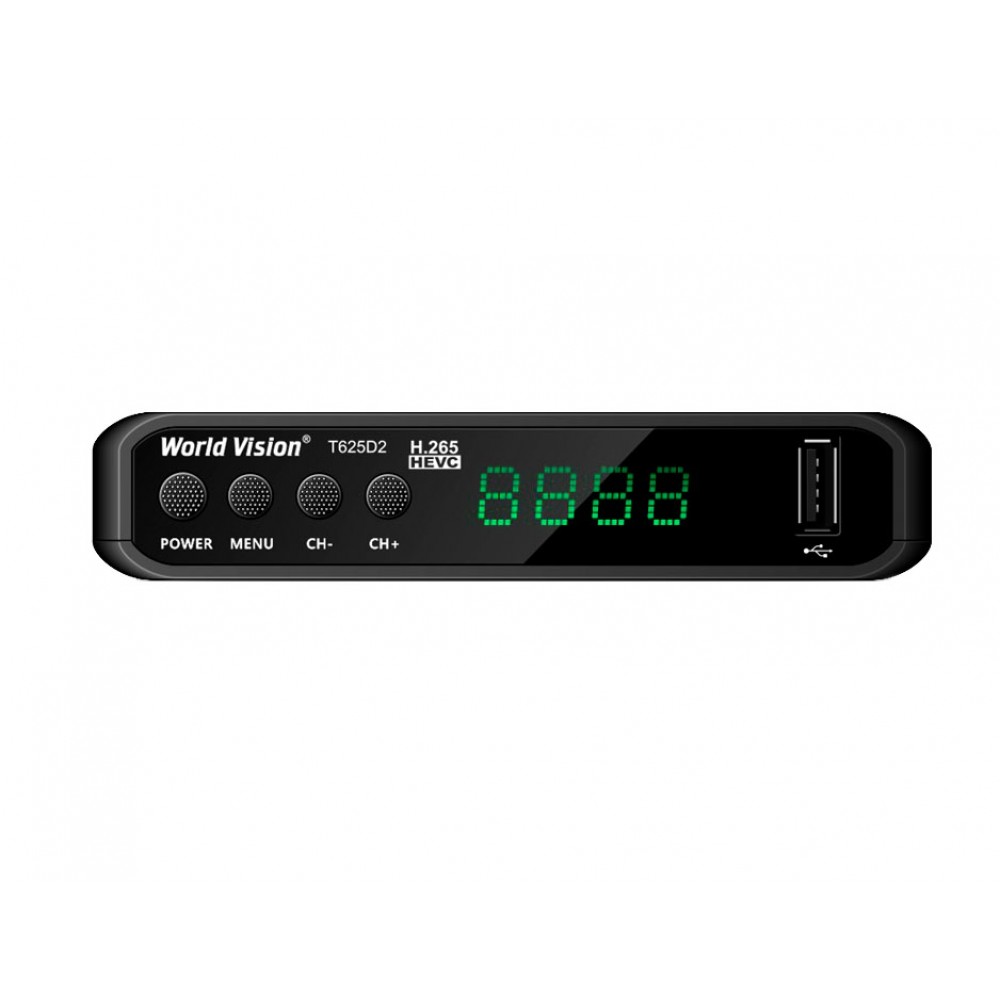 Ресивер DVB-T2/C World Vision T625D2 с кабельным тв и интернет