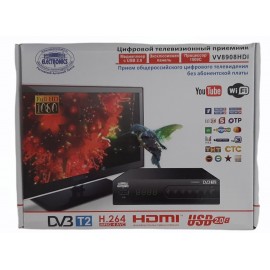 Ресивер DVB-T2 Electronics VV8908HDI с поддержкой интернет