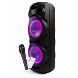 Колонка Bluetooth MP3 FM караоке с беспроводным микрофоном ZQS-8208