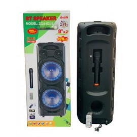Колонка Bluetooth MP3 FM караоке с беспроводным микрофоном ZQS-8208