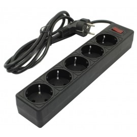 Фильтр сетевой SmartBuy ONE, 10A, 2200 Вт, 5 розеток 5m SBSP-50-K, черный