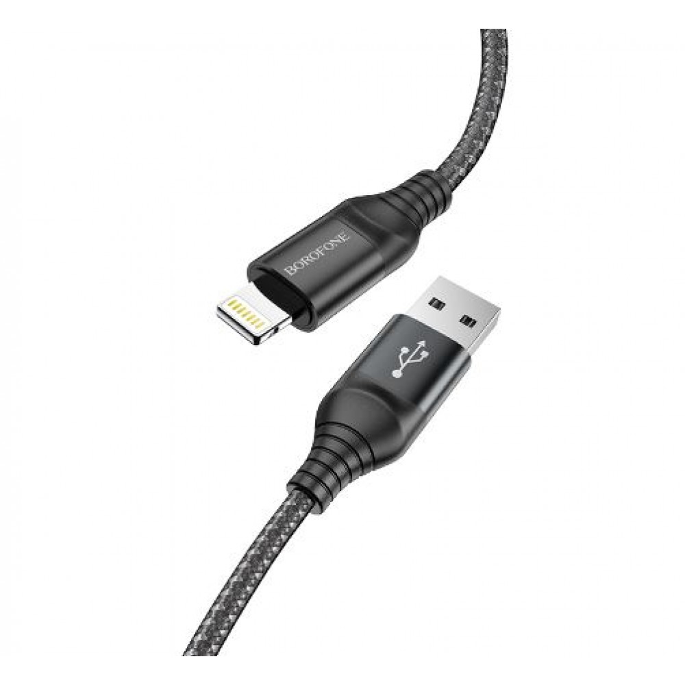 кабель для Apple Lightning USB Borofone BX56 1m черный