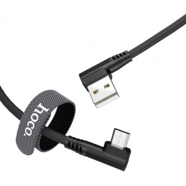 Кабель USB Type-C Hoco U83 3A 1.2m угловой черный