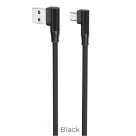 Кабель USB Type-C Hoco U83 3A 1.2m угловой черный