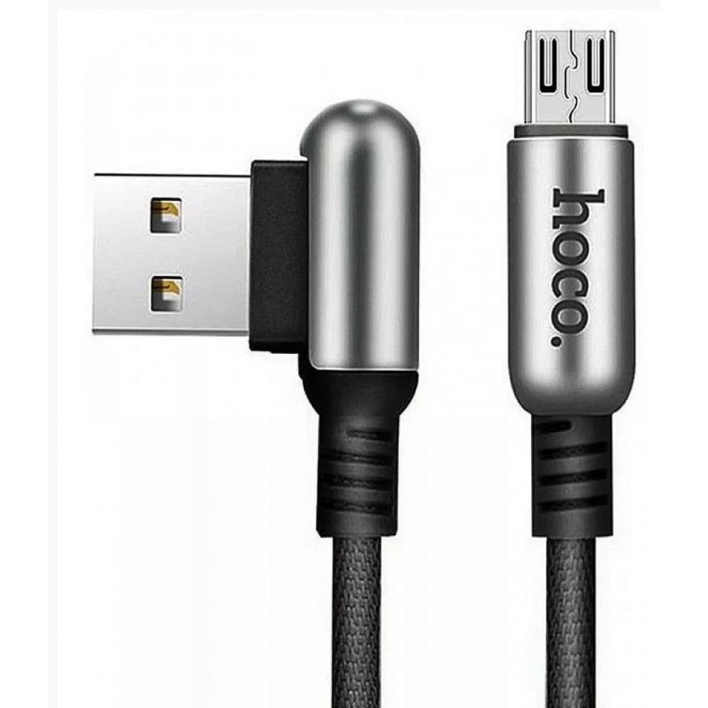 Кабель Micro USB Hoco U17 1.2m черный