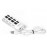 Хаб USB SmartBuy SBHA-7204-W, с выключателями, белый