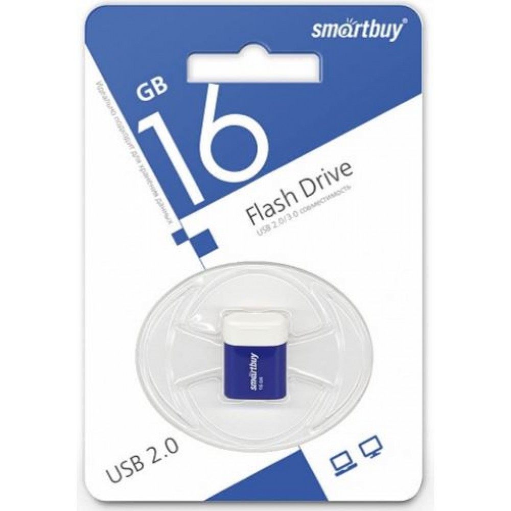 Флешка USB 16Gb SmartBuy Lara синяя