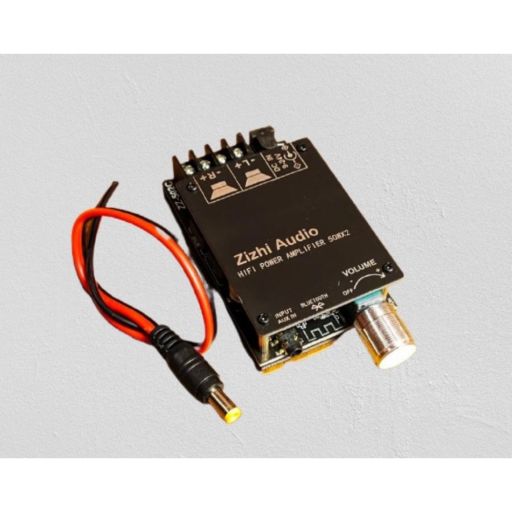 Усилитель звука цифровой ZZ-502C HIFI TPA3116 2x50W, AUX, Bluetooth