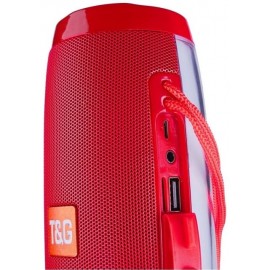 Колонка Bluetooth MP3 LED TG157 красная