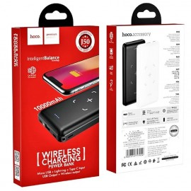 Power bank Hoco J50 10000mah с беспроводной зарядкой, черный