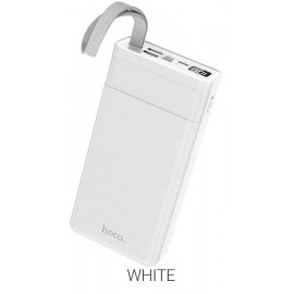 Power bank Hoco J73 30000mah, дисплей, лампа, белый