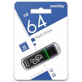 Флешка USB 3.0 64Gb SmartBuy Glossy Dark Grey