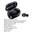 Наушники Bluetooth TG911, вакуумные, TWS, черные