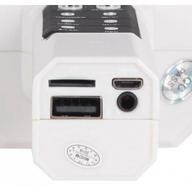 Колонка микрофон Bluetooth Mp3 караоке WS-1828 белый