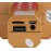 Колонка микрофон Bluetooth Mp3 караоке WS-1828 золото