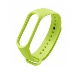 Ремешок силикон для фитнес браслета Miband 3 / 4 салатневый