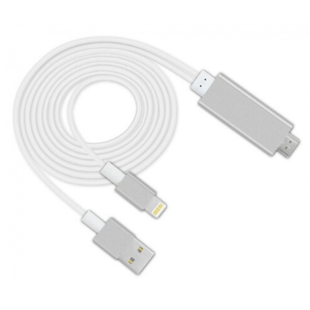 кабель для Apple Lightning HDTV HDMI 2m белый