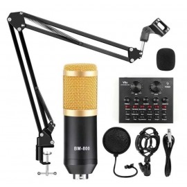 Микрофон Игровой / Профессиональный BM-800 A3436 A4570 MF55 с микшером и аксессуарами