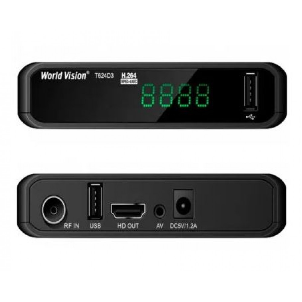 Ресивер DVB-T2/C World Vision T624D3 уценка