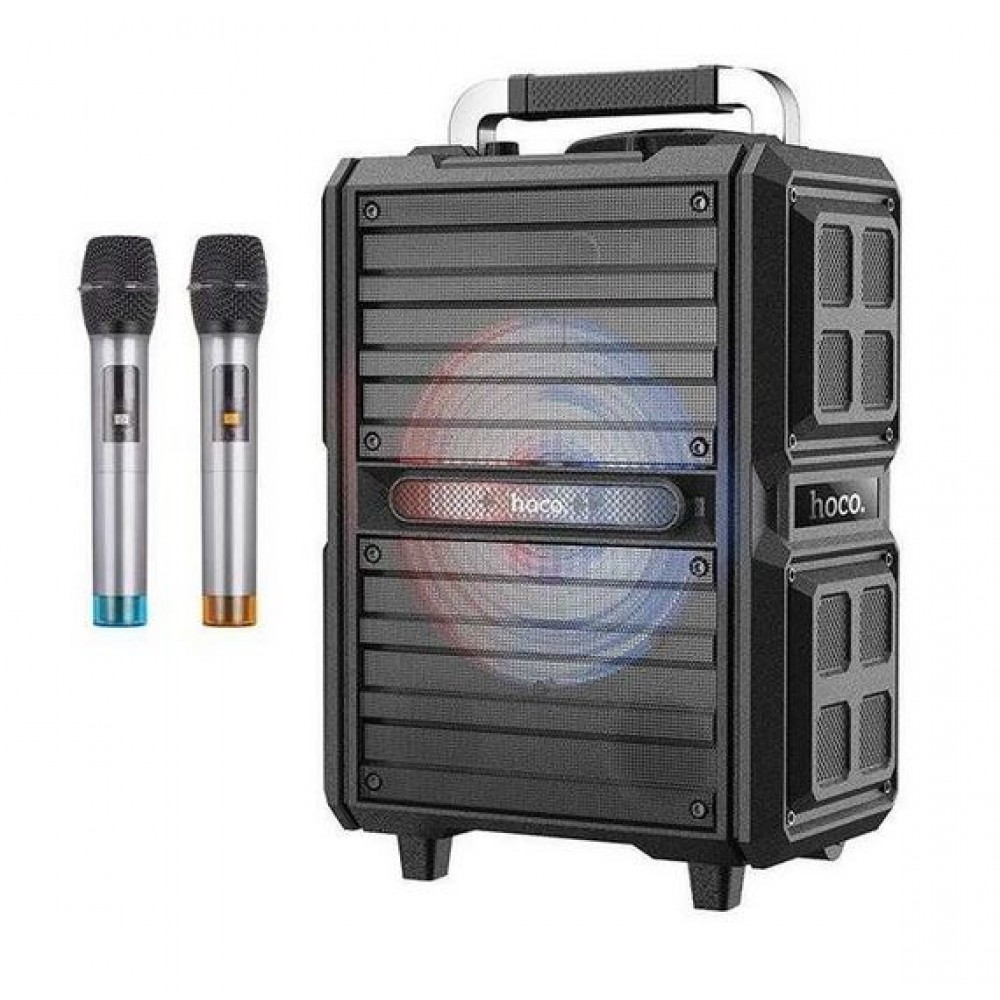 Колонка Bluetooth MP3 FM караоке Hoco DS24 2 беспров микроф