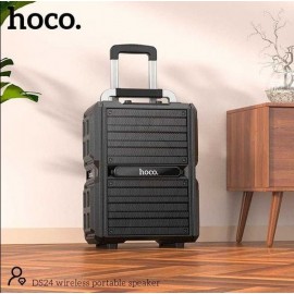 Колонка Bluetooth MP3 FM караоке Hoco DS24 2 беспров микроф