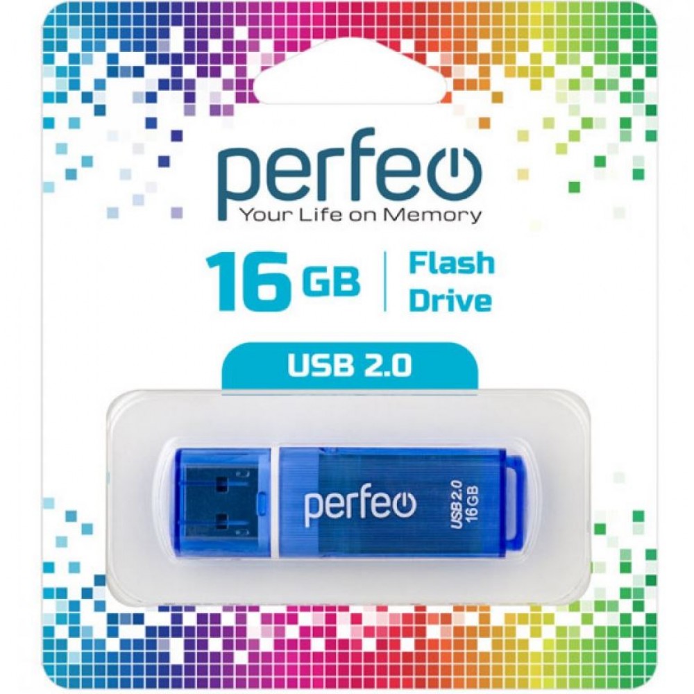 Флешка USB 16Gb Perfeo C13 Blue
