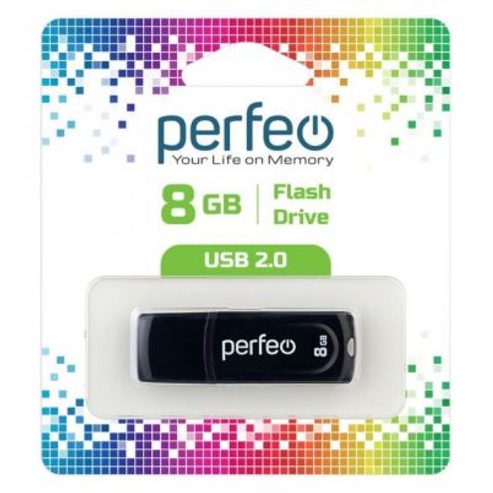 Флешка USB 8Gb Perfeo C09 Black
