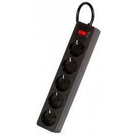 Фильтр сетевой SmartBuy ONE, 10A, 2200 Вт, 5 розеток 3m SBSP-30-K, черный