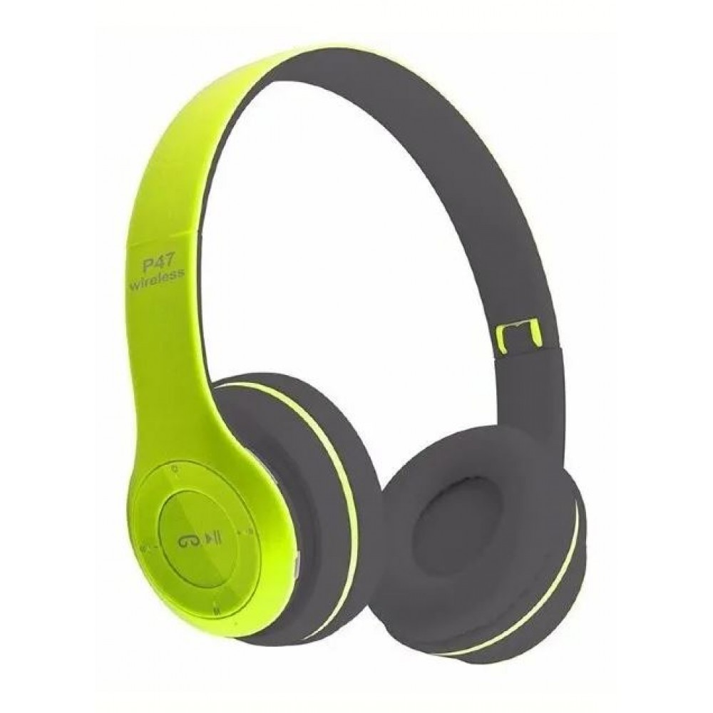 Наушники Bluetooth P47 зеленые
