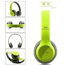 Наушники Bluetooth P47 зеленые