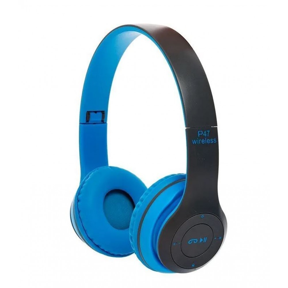Наушники Bluetooth P47 синие