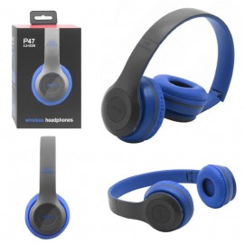 Наушники Bluetooth P47 синие