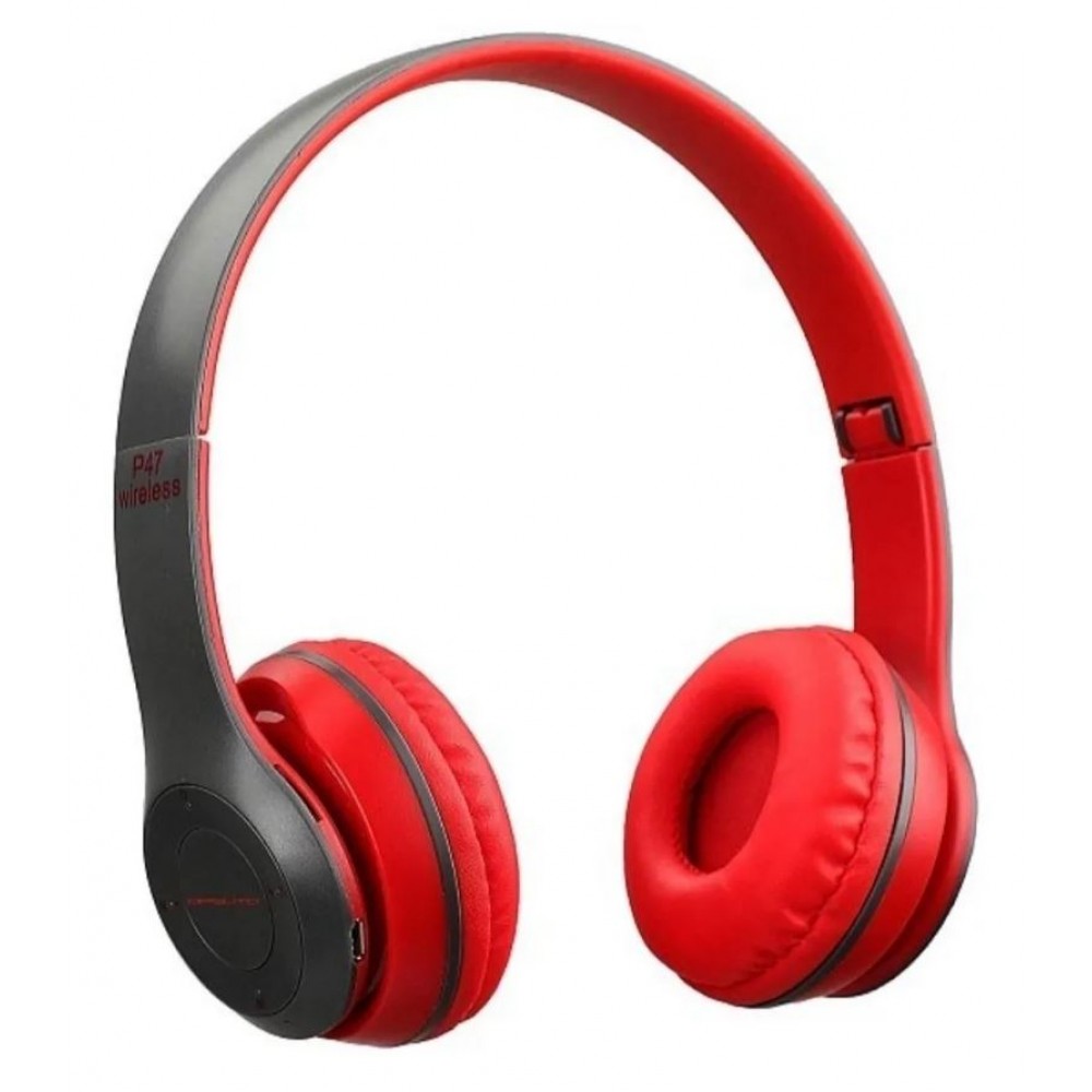 Наушники Bluetooth P47 красные