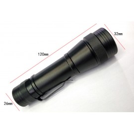 Фонарик металлический PL-828/T6, зум, COB, Micro USB