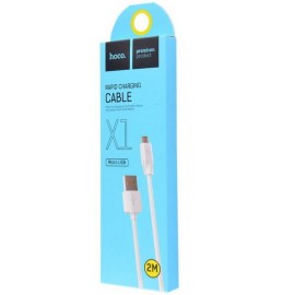 Кабель Micro USB Hoco X1 2m белый