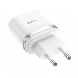 Зарядное сетевое сзу usb Hoco C12Q быстрое QC 3.0, белый