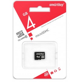 MicroSD 4Gb SmartBuy class10 без адаптера